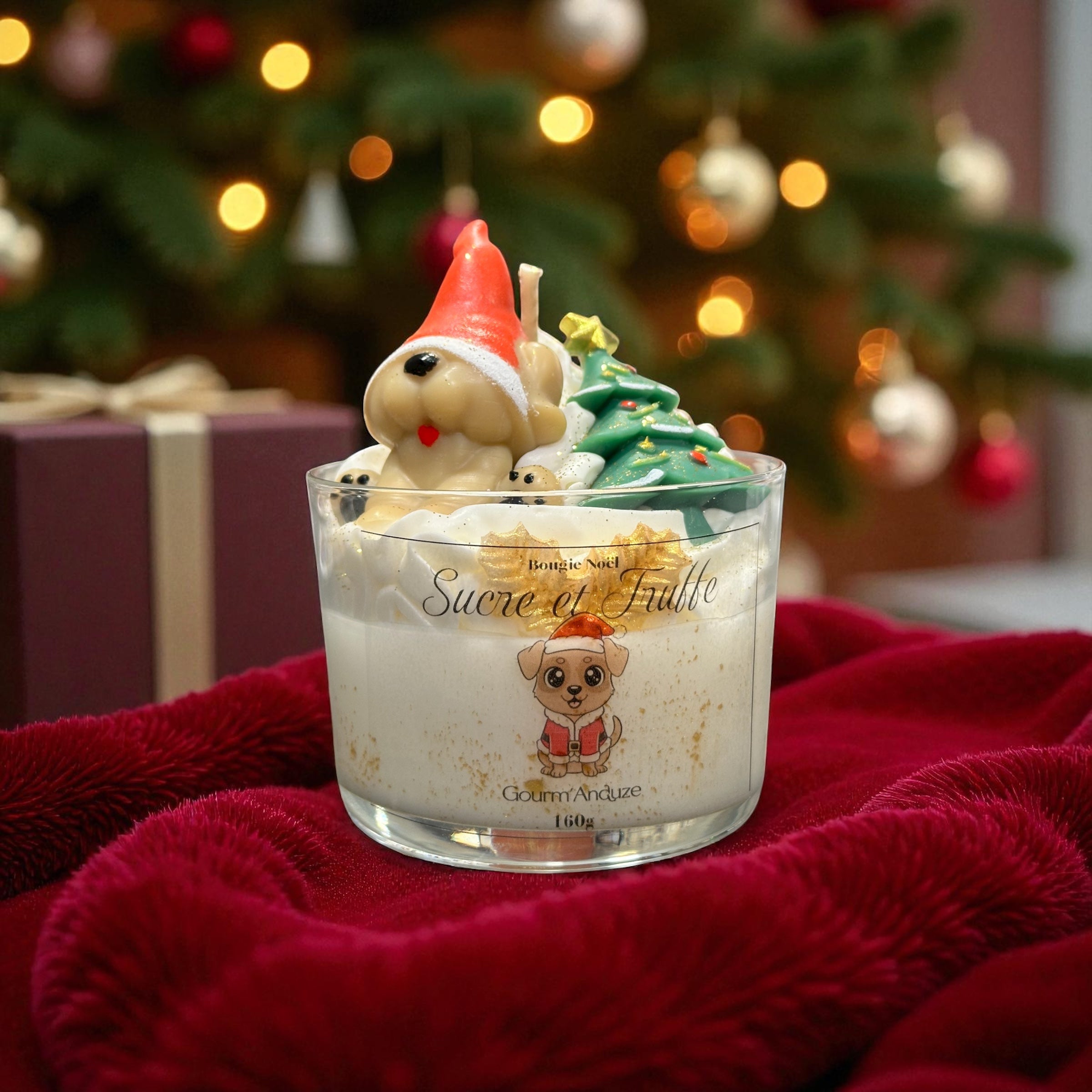 Bougie lutin de Noël