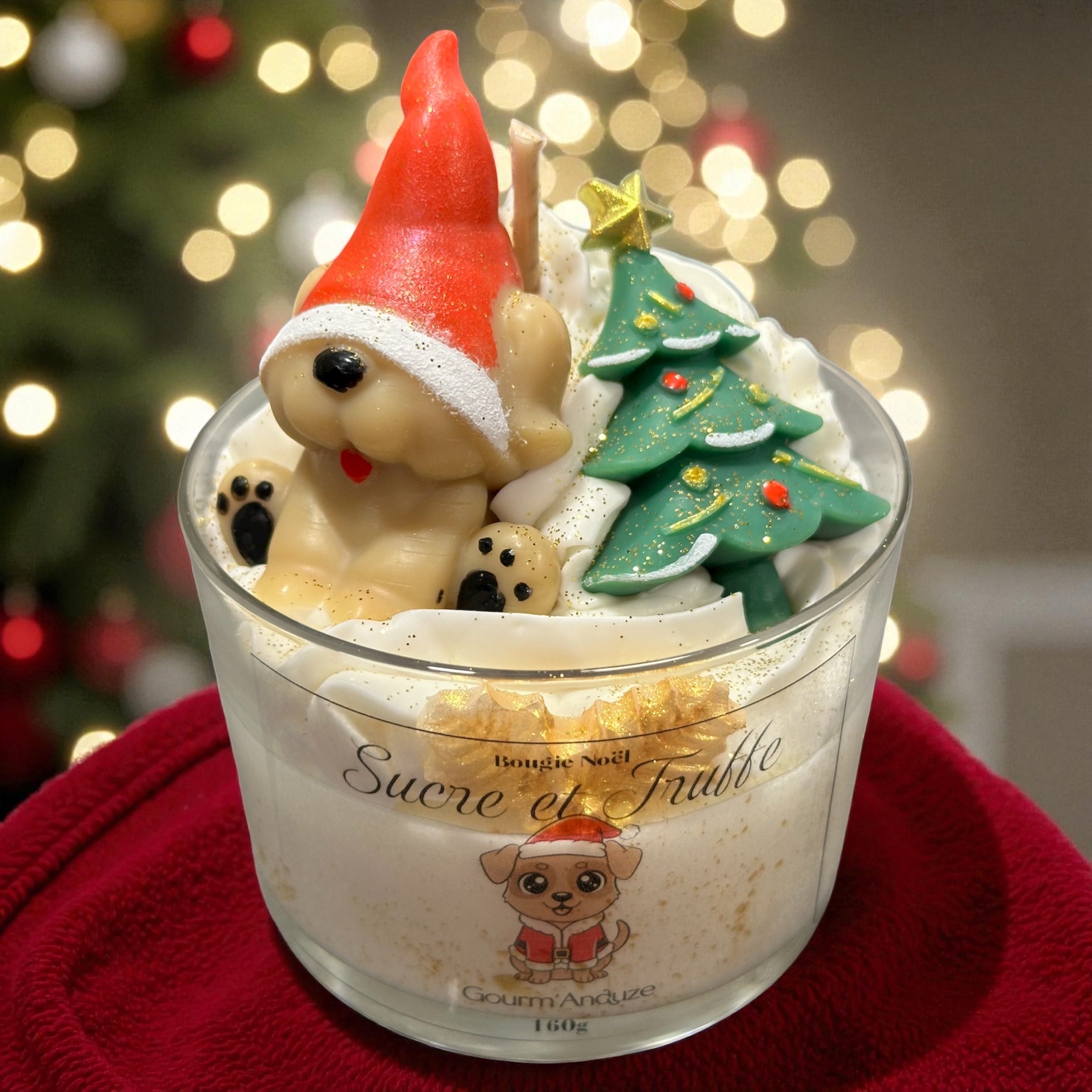 Bougie lutin de Noël