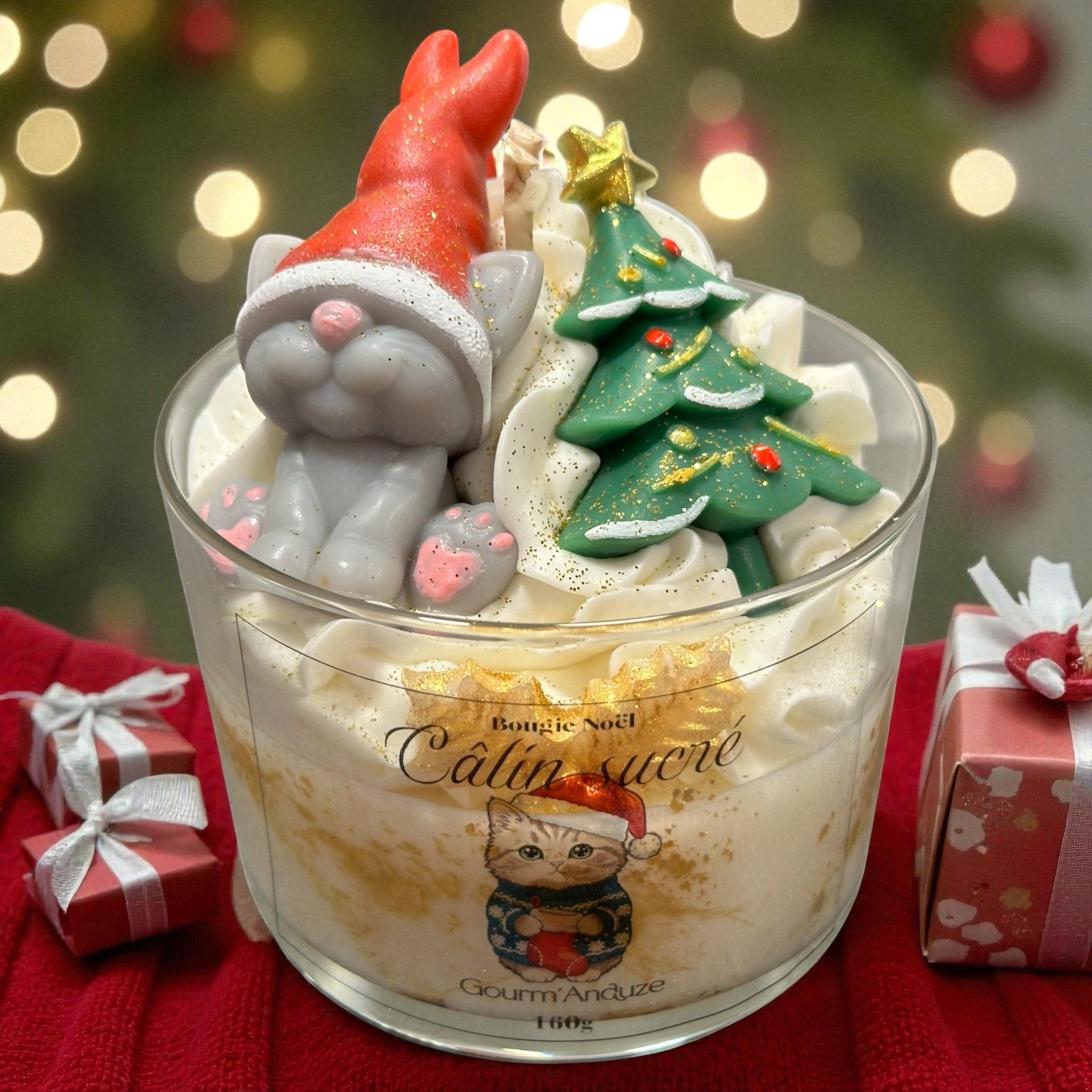 Bougie lutin de Noël