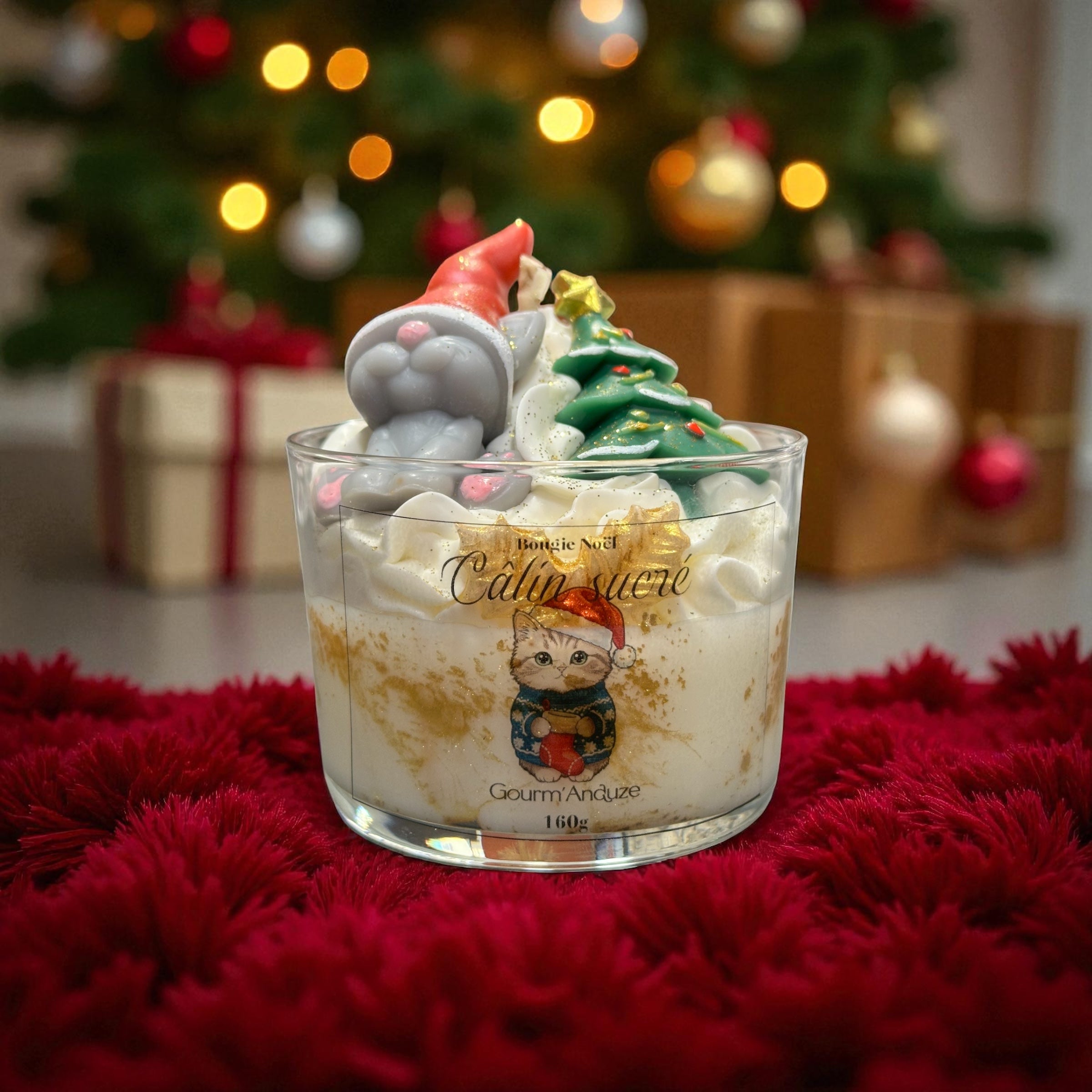 Bougie lutin de Noël