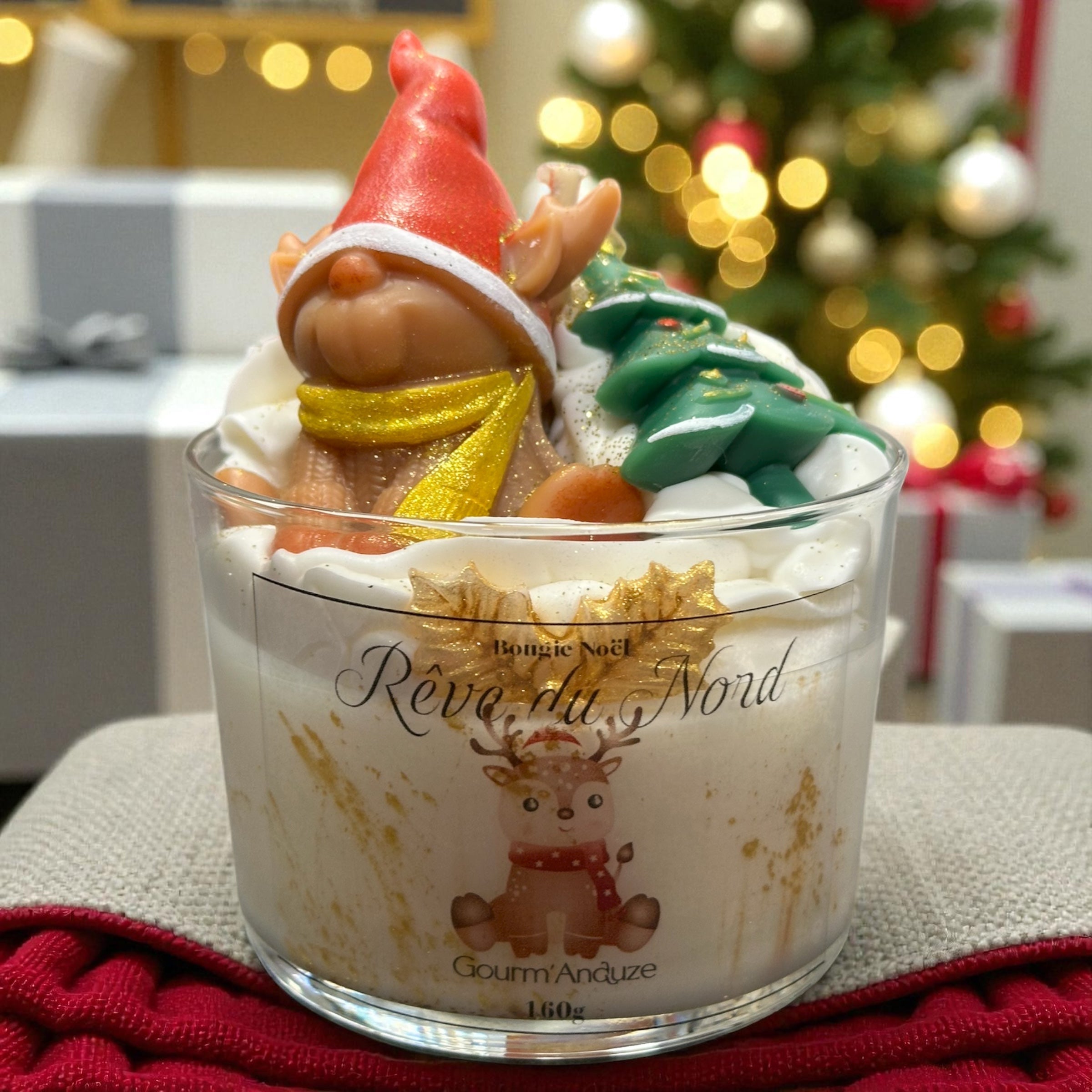 Bougie lutin de Noël