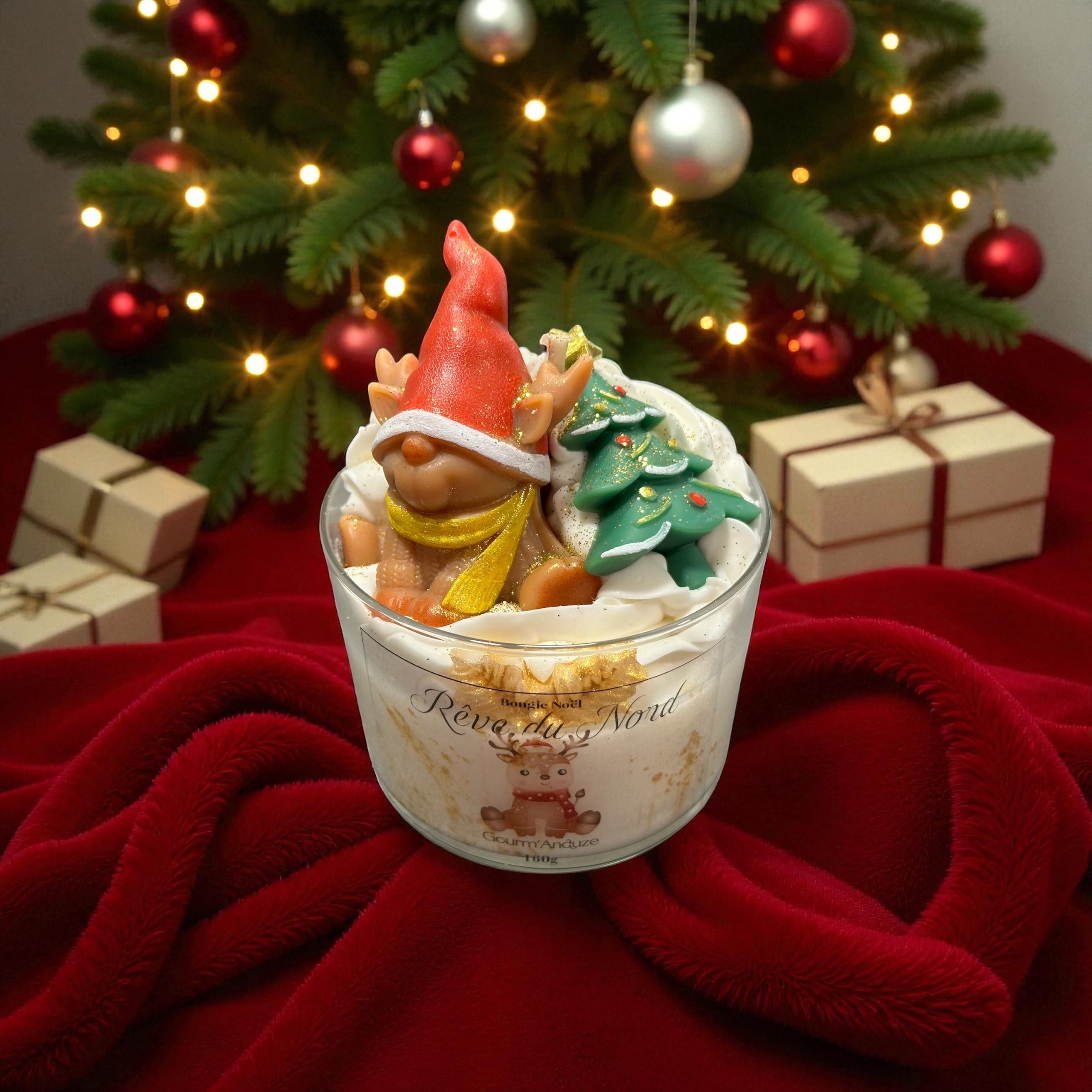 Bougie lutin de Noël